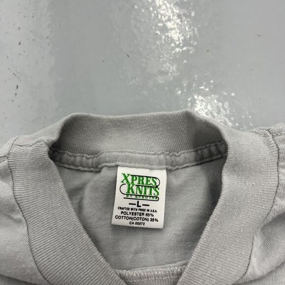 Vintage 70s I'm A Fuzzy Nut Grey Graphic T-Shirt - Picture 5 of 5